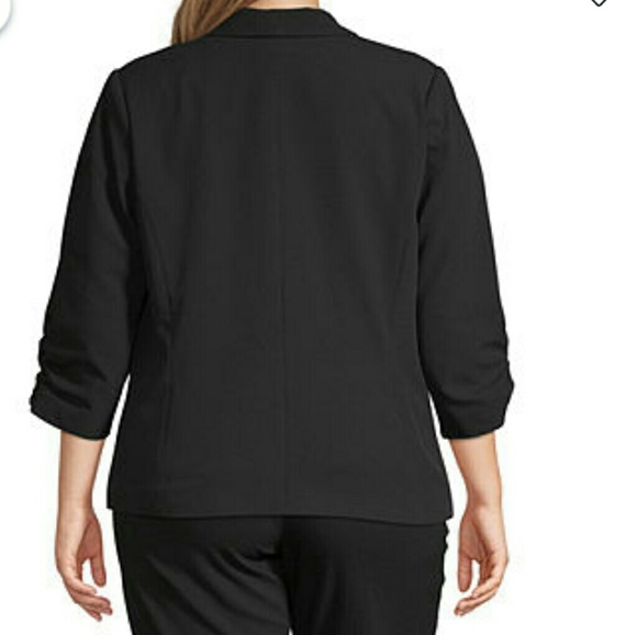 Worthington 3/4 cinch sleeve blazer 1X - Picture 3 of 6